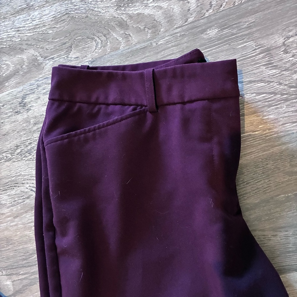 Worthington Wide Leg Pants Burgundy Size 10 - Picture 3 of 5